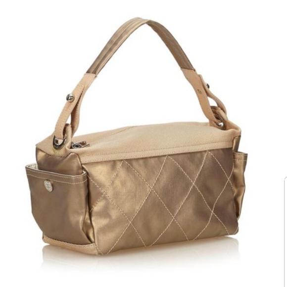 CHANEL Handbags - Chanel Natural Nylon Paris Biarritz Satchel